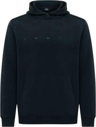 Genti Hoodie - Heren - Hoodies - Blauw - S - Hoodies & sweatvesten