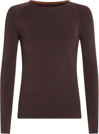 Icebreaker Merino 260 Zoneknit Seamless L/S Crewe Merinounterw&auml;sche f&uuml;r Damen | braun