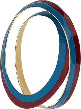 Marni Enamel Spiraal Armband - Dames - Armbanden - Veelkleurig - M - Leer - Accessoires