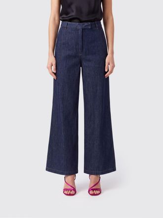 Dries Van Noten High-Waisted Wide-Leg Denim Jeans with Off-Center Closure