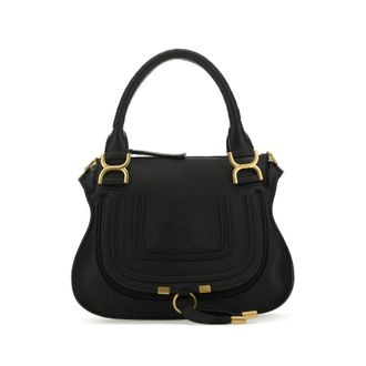 Chlo&eacute; Black Leather Medium Marcie Handbag