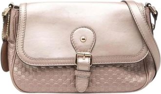Gucci Pre-owned Cross Body Bags, female, Pink, Size: ONE SIZE Pre-owned Vintage Shoulder Bag