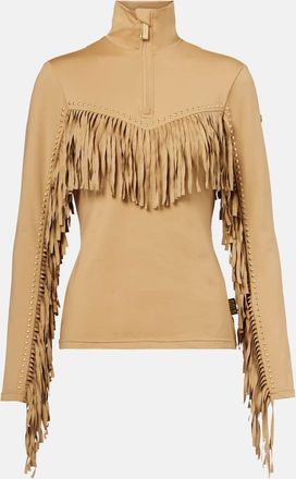 Goldbergh Whisper studded fringed ski top