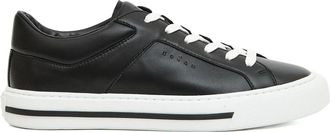 Hogan Zwarte Leren Sneakers - Heren - Sneakers - Zwart - 40 EU - Schoenen