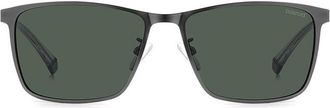 Polaroid PLD 2159/G/S/X Asian Fit Polarized R80/UC Mens Sunglasses Silver Size 58