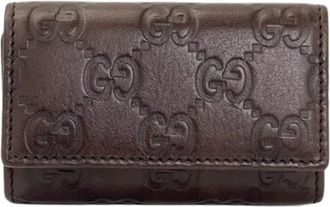 Gucci Pre-owned Keycase - Dames - Vintage Accessoires - Bruin - ONE Size - Leer - Vintage