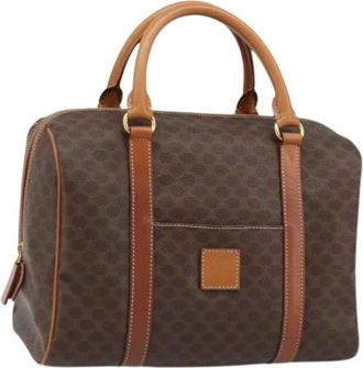 Celine Pre-owned Handbags, female, Brown, Size: ONE SIZE Pre-owned Vintage Boston Bag