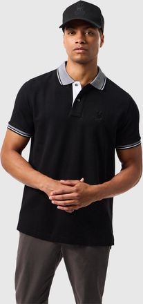 Psycho Bunny Mens Malton Pique Polo Shirt 001 BLACK / XL