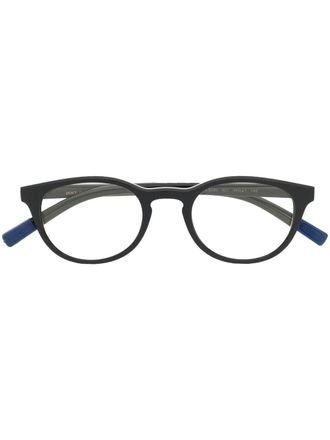 Dolce & Gabbana Eyewear two-tone round-frame glasses - Black