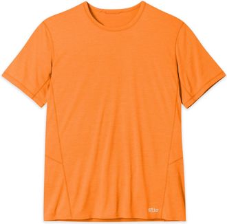 Stio | Mens Lucent Tee Shirt Short Sleeve, Size Extra Large in Orange Peel Heather
