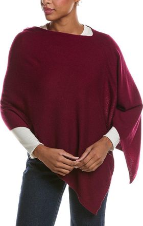 Sofiacashmere Sofiacashmere Jersey Solid Wool & Cashmere-Blend Poncho