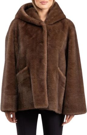 LuckyLu Blouson - Dames - Jassen - Bruin - S - Leer - Jassen