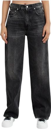 Haikure Korea Denim - Dames - Loose Fit Jeans - Zwart - W28 - Denim - Jeans