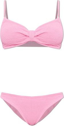 Hunza G Alicia Tweedelige Badpak - Dames - Bikinis - Roze - ONE Size - Tweed - Badmode