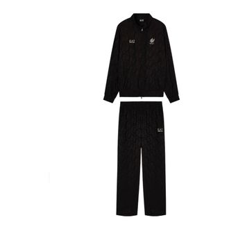 Emporio Armani Training Sets, male, Black, Size: XL Modern Fit Tracksuit