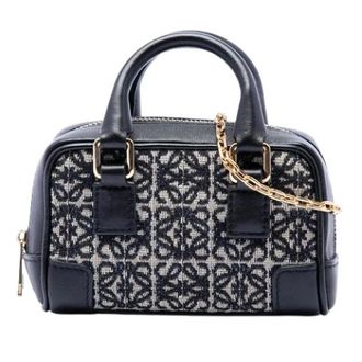 Loewe Pre-owned Nano Amazona Handtas - Dames - Pre-owned - Zwart - Maat: ONE Size Leer