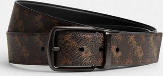 Coach Horse And Carriage Print Cut-To-Size Reversible Belt