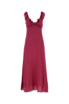 Chlo&eacute; Tyrian Purple Crepe Dress