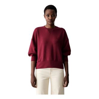Mos Mosh Kiki Celli Sweatshirt - Dames - Ronde hals truien - Paars - M - Polyester - Truien & Vesten