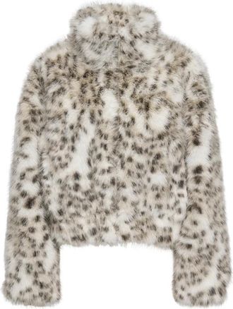 Only Only, Jassen, Dames, Wit, S, Janis Life Faux Fur Leo Jas C