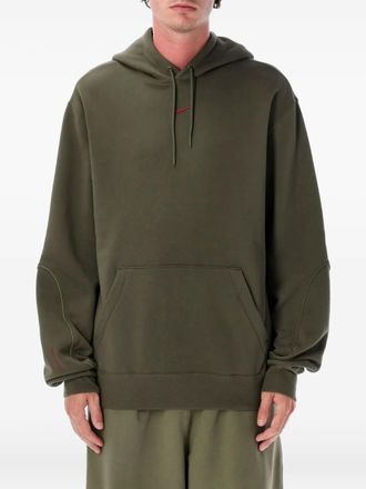 Nike embroidered-logo hoodie - Green