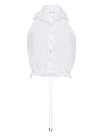 Cara Cara Top con bottoni - Bianco