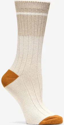 Cole Haan Womens Marl Crew Socks - White