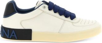 Dolce & Gabbana Portofino Sneakers - Heren - Sneakers - Wit - 41 EU - Leer - Schoenen