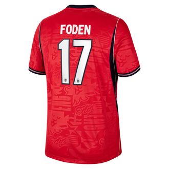 Nike Phil Foden England National Team 2026 Stadium Away Nike Mens Dri-FIT Soccer Jersey in Red | NN203947736-ENG