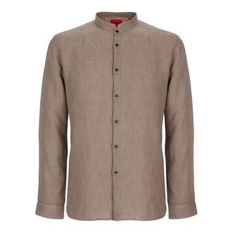HUGO BOSS HMR Elvory - Heren - Casual Overhemden - Bruin - L - Overhemden