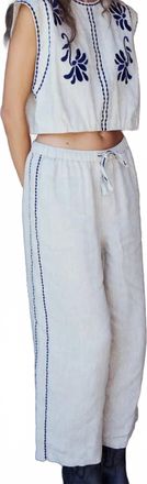 M&eacute;lissa Nepton Suza Relaxed Straight Pants In Beige