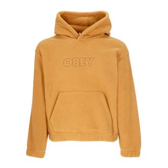 Obey Hoodies, female, Brown, Size: XS Brown Sugar Hooded Fleece Sweatshirt