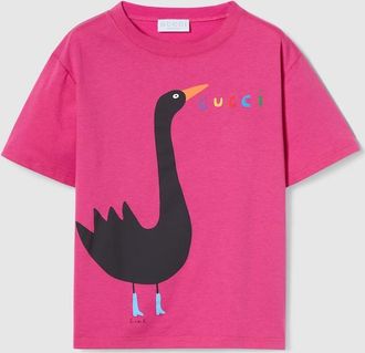 Gucci Kids - Cotton T-shirt With Print, Pink, Ready-to-wear