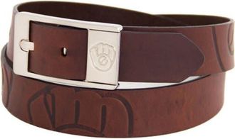 Eagles Wings Mens Brown Milwaukee Brewers Brandish Leather Belt at Nordstrom, Size 36