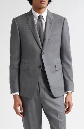 Thom Browne Fit 1 Super 120s Wool Twill Sport Coat in Medium Grey at Nordstrom, Size 3