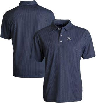 Cutter & Buck Mens Cutter & Buck Navy/White New York Yankees Pike Eco Symmetry Print Stretch Recycled Polo at Nordstrom, Size Xxx-Large