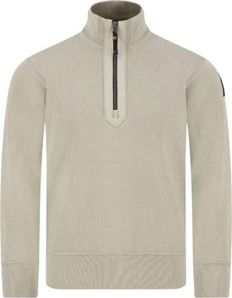 Parajumpers Cardigan Basic Scoe con mezza zip - - Sweatshirts & Hoodies - Uomo - Beige - L