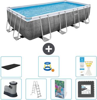 Bestway Piscina Bestway Power Steel Rectangular - 549x274x122 Cm - 8-piezas S525