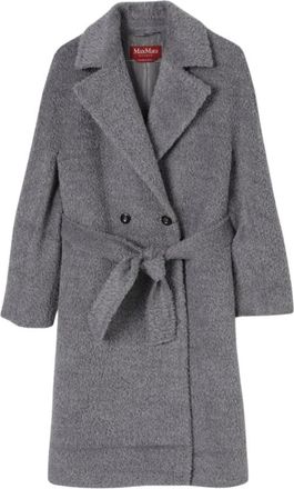 Max Mara Dames, Mantels, Grijs, Maat: M Wol