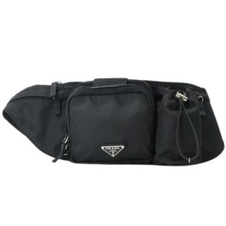 Prada Pre-owned Sling Bag - Dames - Pre-owned - Zwart - Maat: ONE Size Nylon