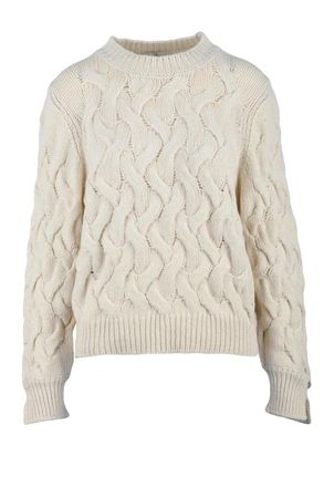 PANICALE Cable Knit Sweater - White