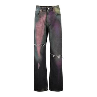 Maison Margiela Bootcut Jeans, female, Gray, W28, Distressed Denim Jeans