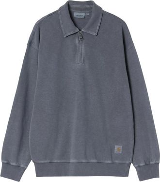 Carhartt Work in Progress Half-Zip Sweatshirt - Heren - Sweatshirts - Grijs - XL - Katoen - Hoodies & sweatvesten