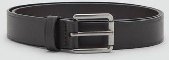 Mango Cintura in pelle con fibbia quadrata marrone - Uomo - 100 - MANGO MAN
