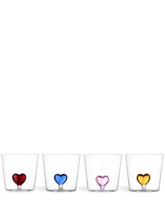 Ichendorf Cuore glass tumbler (set of four) - unisex - glass - One Size - White