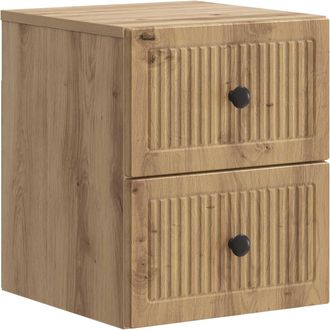 vidaXL Mesita De Noche De Pared Roble Artisan 33 X 34,5 X 40 Cm Vidaxl