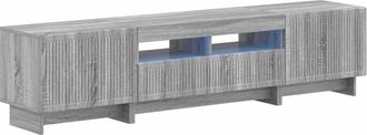 vidaXL Cabinet De Tv Led De 5 Piezas Sonoma Gris Madera De Ingenier&iacute;a Vidaxl