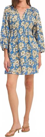 Velvet Sandrine Mini Dress In Asul