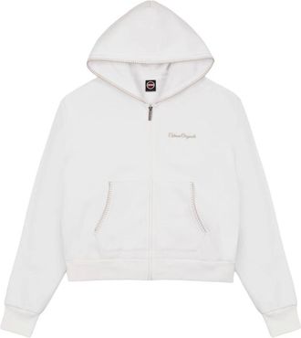 Colmar Hooded Zip Sweatshirt - Dames - Sport - Wit - Maat: L Katoen