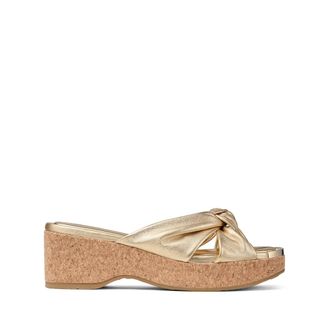 Jimmy Choo London Wedges, female, Yellow, Size: 6 1/2 US Shoes Jimmy Choo